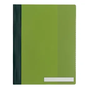 Durable Clear View Folder A4, extra wide with pocket, Green