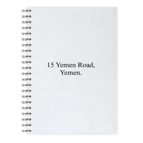 15 Yemen Road, Yemen Notebook