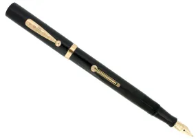 1920S WATERMAN #55 BLACK HARD RUBBER RUBBER FOUNTAIN PEN M-BBB 14K NIB RESTORED