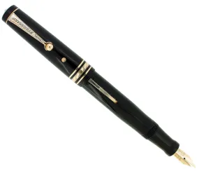 1932 WAHL EVERSHARP EQUIPOISED GOLD SEAL OVERSIZE DECOBAND FOUNTAIN PEN RESTORED