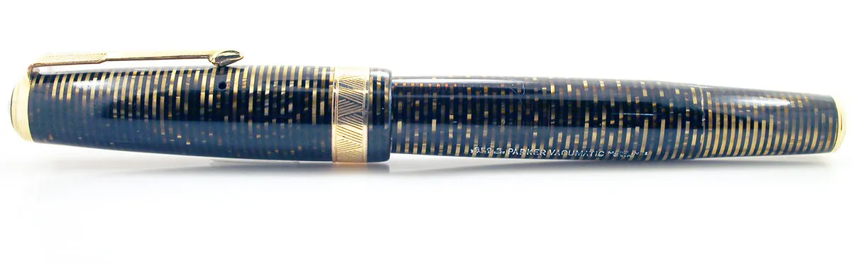 1941 PARKER GOLDEN PEARL SENIOR MAXIMA VACUMATIC WITH F to BBB  2.81MM FLEXIBLE NIB IN RESTORED CONDITION