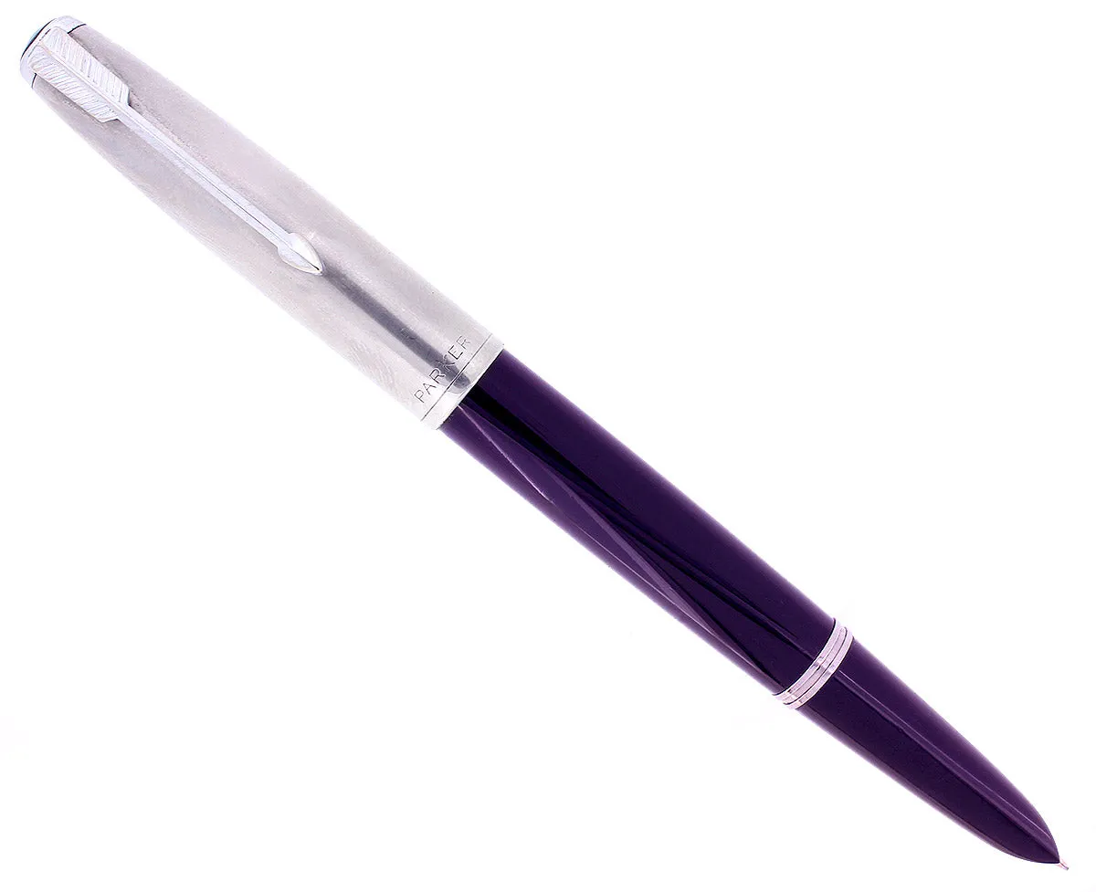 1948 PARKER 51 PLUM AEROMETRIC FOUNTAIN PEN RESTORED