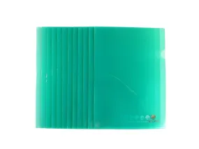 Atlas Clear L Folder A4, 12/pack, Green