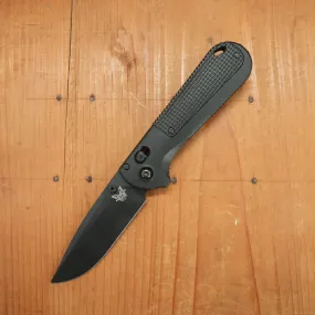 Benchmade 430BK-02 Redoubt Drop Point CPM-D2 AXIS Lock Black Grivory and Black Grip Handle