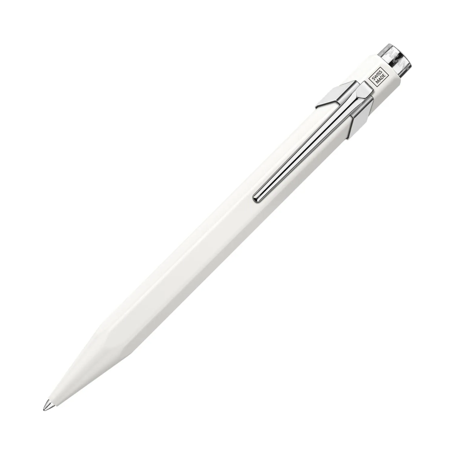 Caran d'Ache 849 Rollerball Pen in White with Slimpack