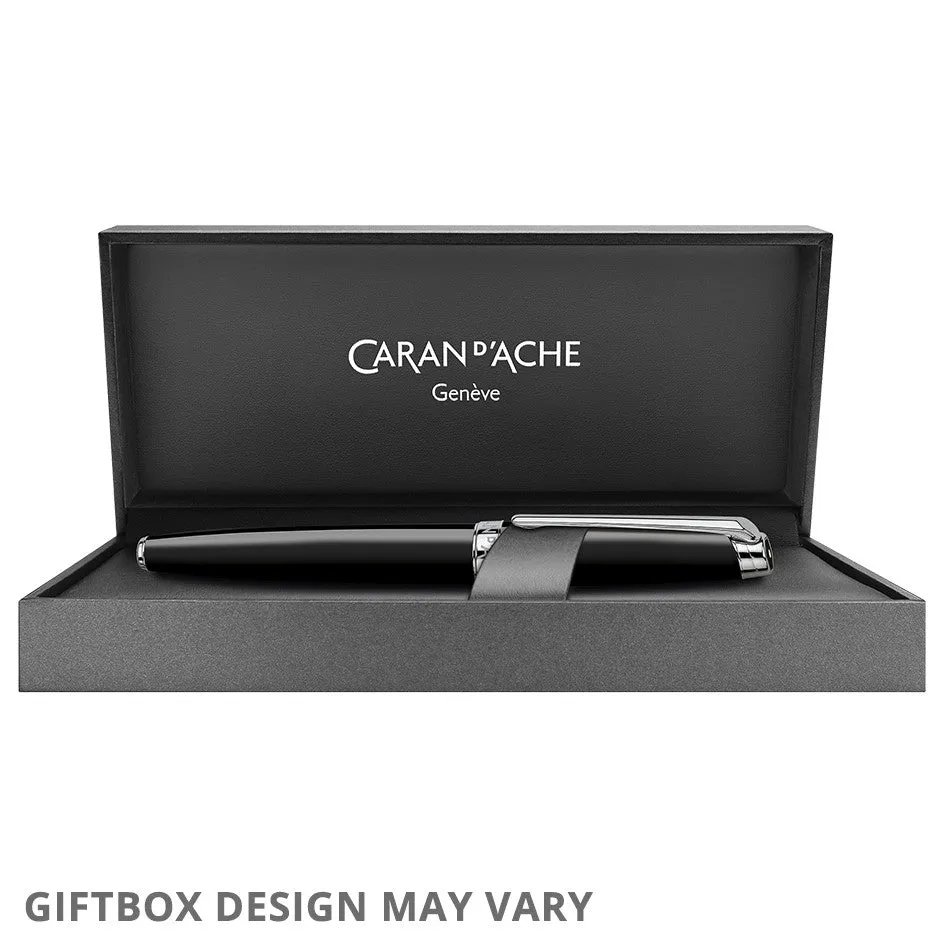 Caran d'Ache Leman Ebony Mechanical Pencil Silver Trim