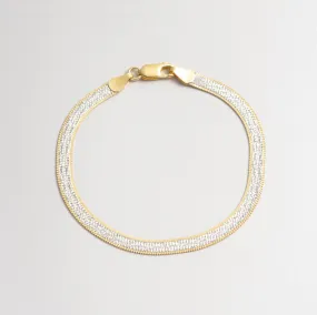 Cassie Diamond-Cut Gold Bracelet