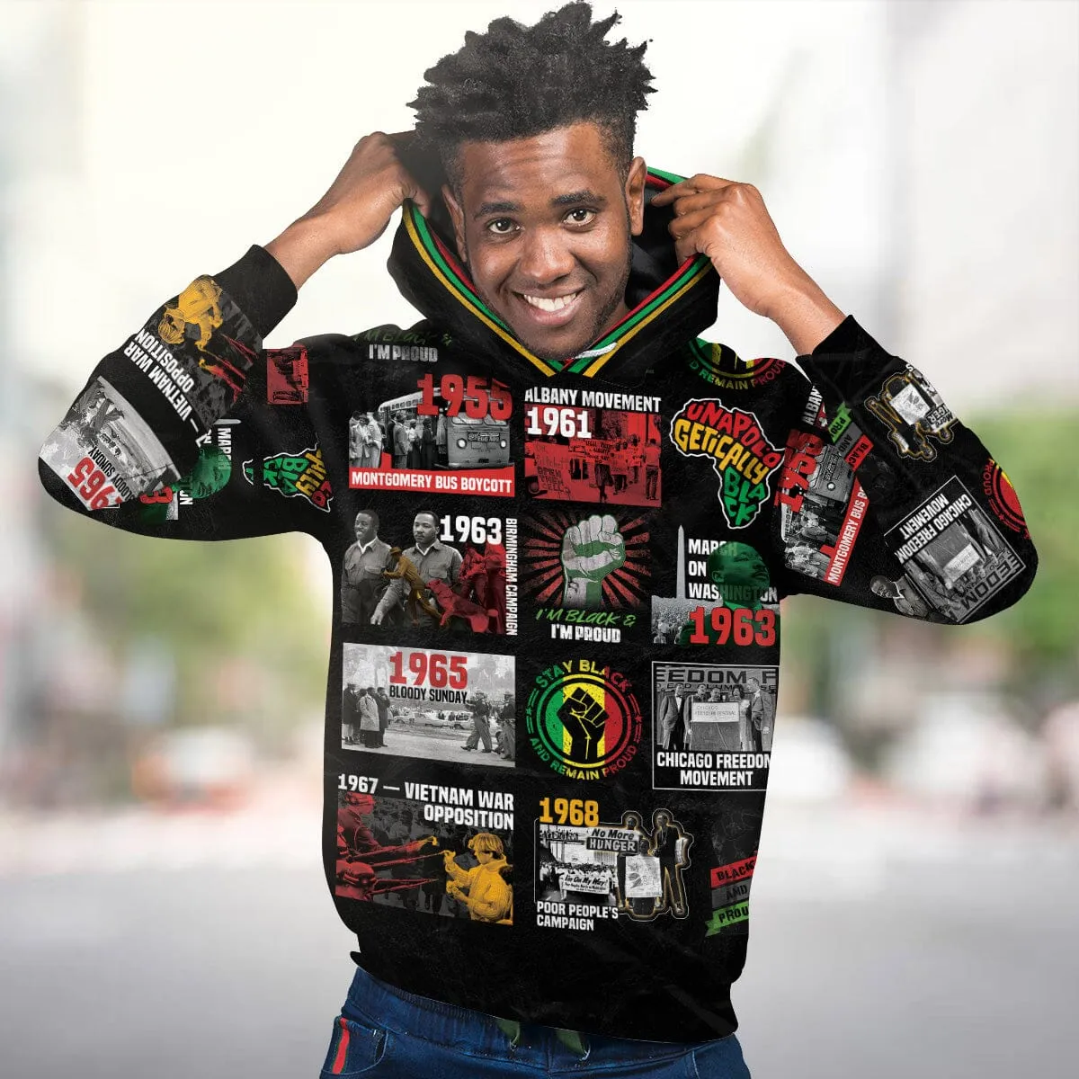 Civil Rights Movement Poster Art All-over Hoodie