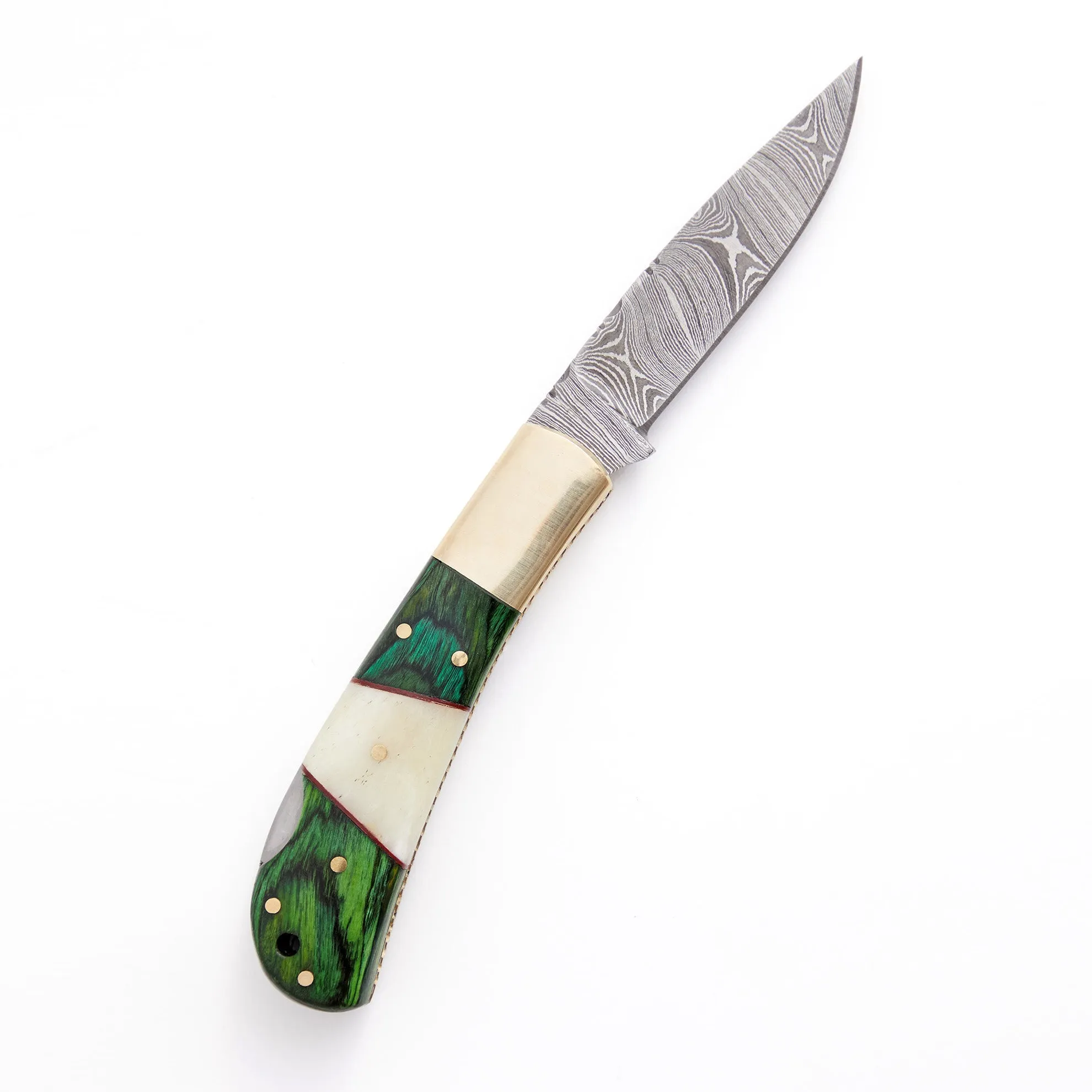 Damascus Folder Pocket Knife