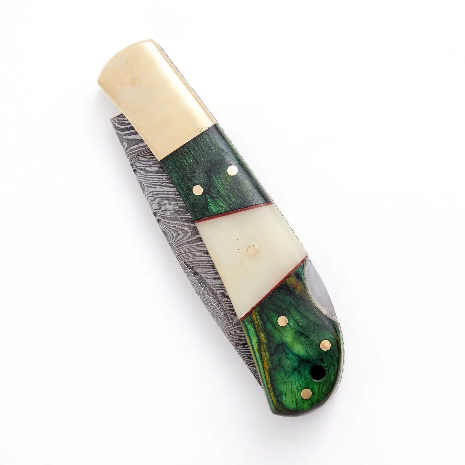 Damascus Folder Pocket Knife