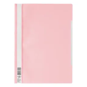 Durable Clear View Folder - Economy A4, Light Pink