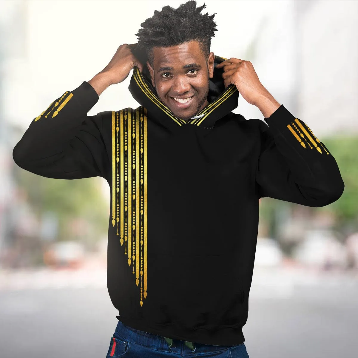 Gold Pattern 1 All-over Hoodie