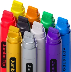 Jumbo tip Paint Pens  – set of 10 colored Art Markers