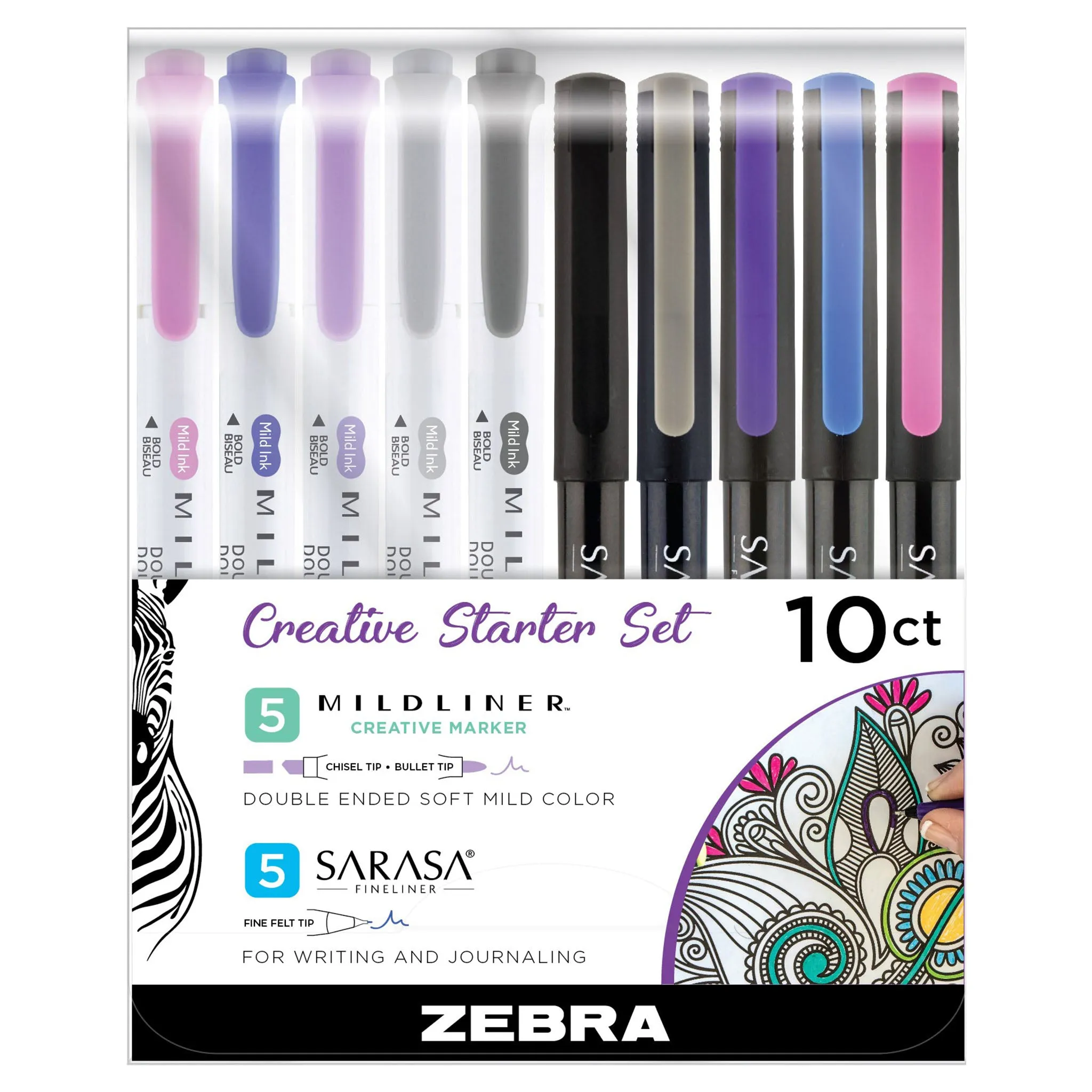 MILDLINER & Fineliner Creative Starter Set Assorted 10pk