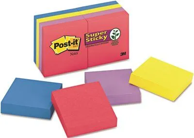 Pads In Jewel Pop Colors Ninety 2 Inch  X 2 Inch  Sheets 8 Pads Per Pack