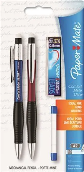 Paper Mate Comfortmate Ultra Pencil Starter Set Ast Brl; 0.50 Mm Ref