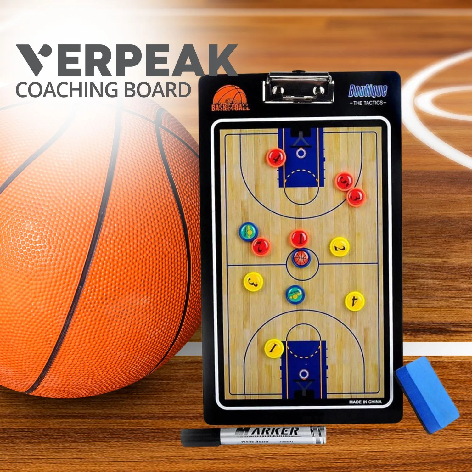 Portable Foldable Basketball Coaching Board   Accessories Verpeak