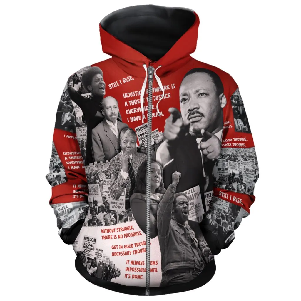 Portraits of Power All-over Hoodie