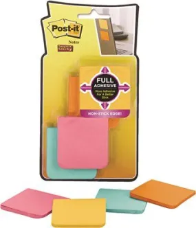 Post-It Full Adhesive Notes 2 Inch  X 2 Inch  Assorted Farmers Market Colors 8 Per Pack