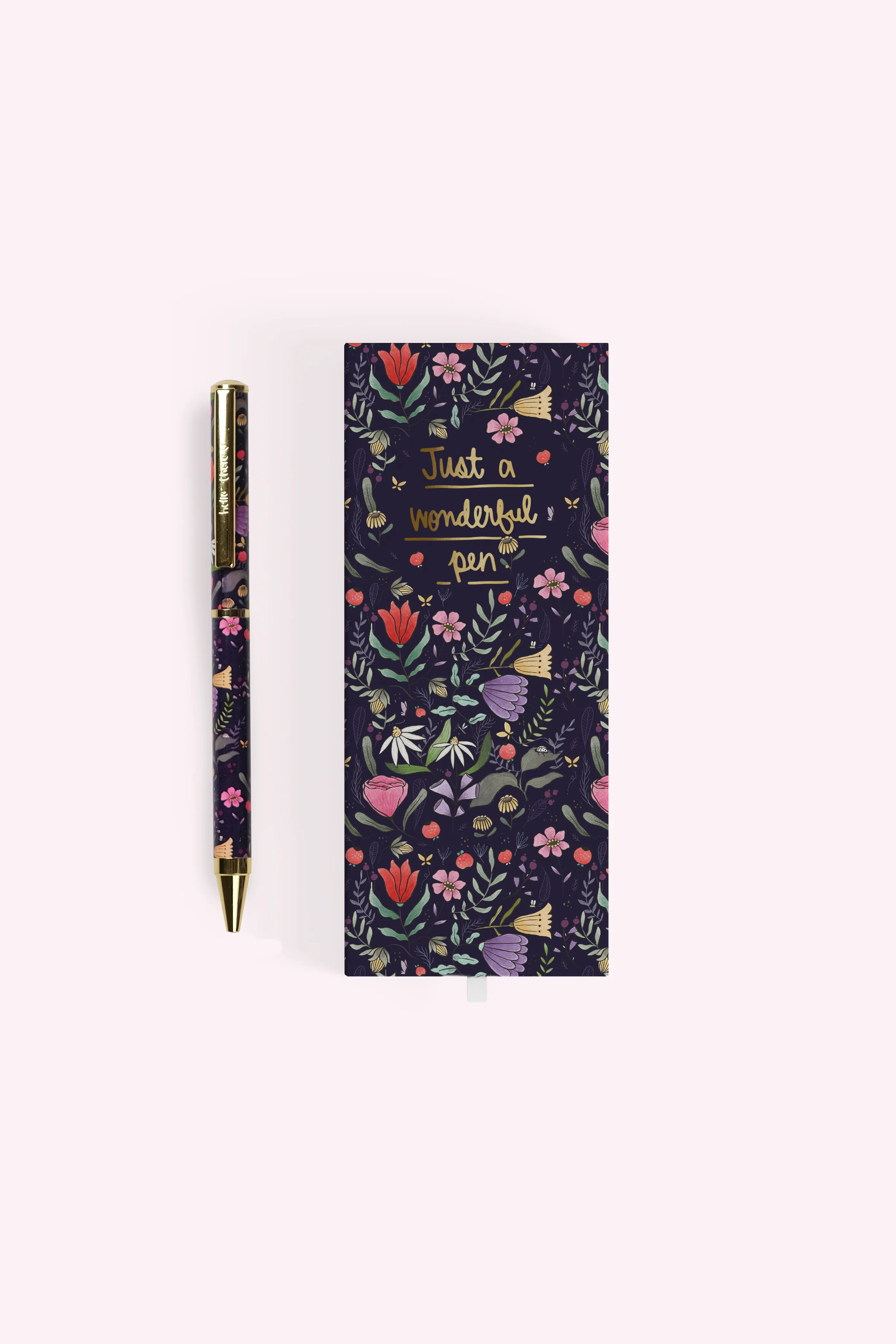 Purple Floral Ballpoint Pen