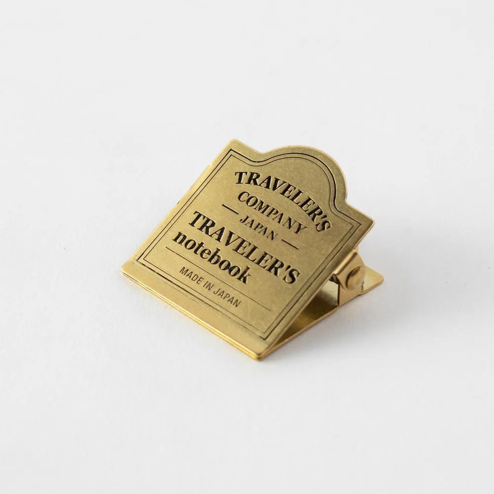 Traveler's Company - 030 Brass Clip - TRC Logo