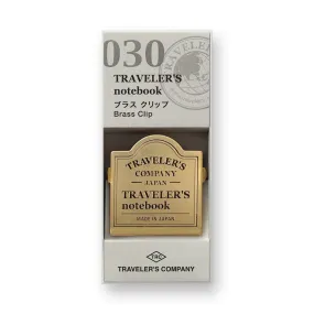 Traveler's Company - 030 Brass Clip - TRC Logo